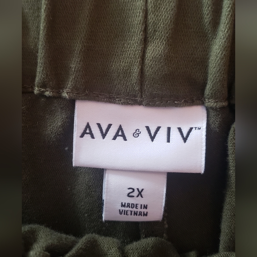 AVA & VIV Olive Green Women's Pants 🤍 - Picture 6 of 10